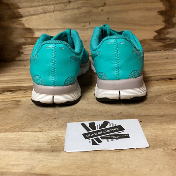 Nike free 5.0 Green Turquoise running shoes - Picture 4 of 8